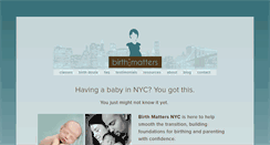 Desktop Screenshot of birthmattersnyc.com